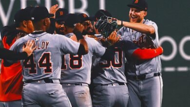 Los tigres se aseguran de los playoffs con victoria sobre los Medias Rojas, evite el colapso
