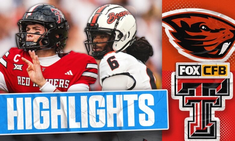 Gráfico de estado de Oregon en comparación con 21 Texas Tech Red Raiders sobresalientes | Foot College Football