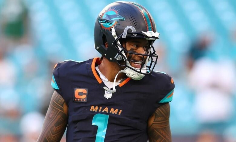 Delphins con un nuevo uniforme de “rivalidades” de agua oscura en ‘Monday Night Football’ vs. Jets