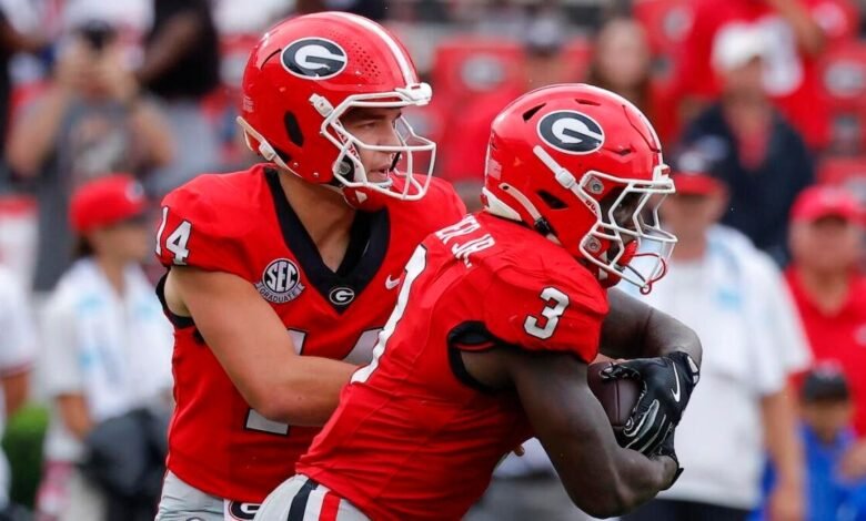 Alabama en comparación con Georgia predice, seleccionado, probabilidades, propagación, ver en vivo donde
