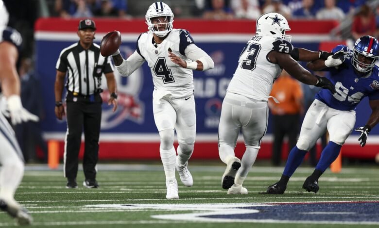 Dak Prescott puede ganar el 14º consecutivo en comparación con el gigante el domingo, la segunda cadena más larga de la historia