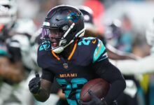 De’von Achane empuja los delfines conduce a 24-10