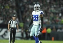 Cowboys CB Daron Bland Fally Practice con lesión en la pierna