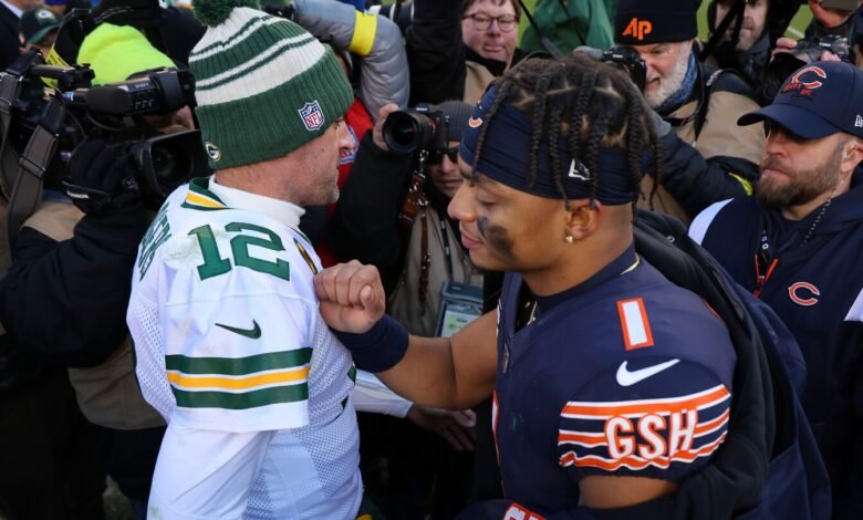 Justin Fields, cuando se enfrenta a los robadores, Aaron Rodgers: no hay historia para mí.