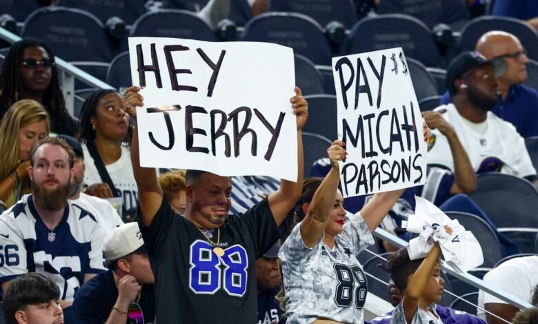 La extensión de cuatro años para Micah Parsons puede desbloquear millones en su próximo acuerdo. La extensión de cuatro años para Micah Parsons puede desbloquear millones en su próximo acuerdo.