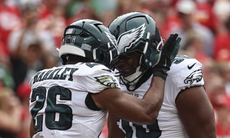 Eagles empujó su camino hacia la victoria 20-17 en Kansas