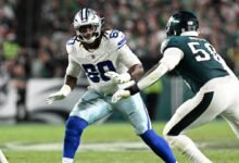 Cowboys OT Tyler Guyton fue multado por no ser deportivo