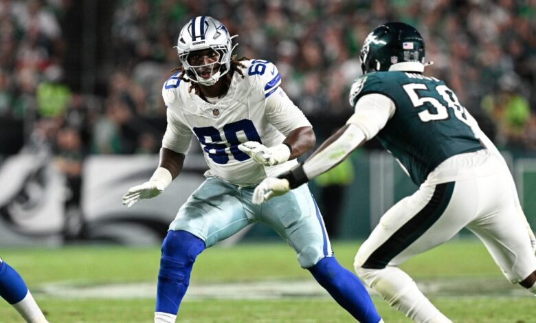 Cowboys OT Tyler Guyton fue multado por no ser deportivo