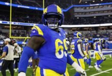 Kevin Dotson está a punto de jugar para Rams, Steve Avila aparece como dudas