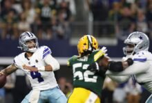 Sunday Night Football: Cowboys grabó dos touchdown en los últimos 41 segundos para liderar