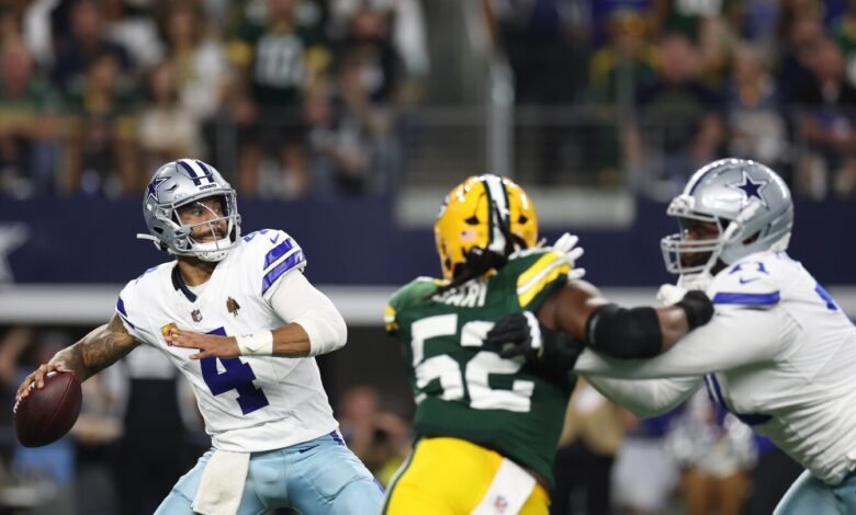 Sunday Night Football: Cowboys grabó dos touchdown en los últimos 41 segundos para liderar