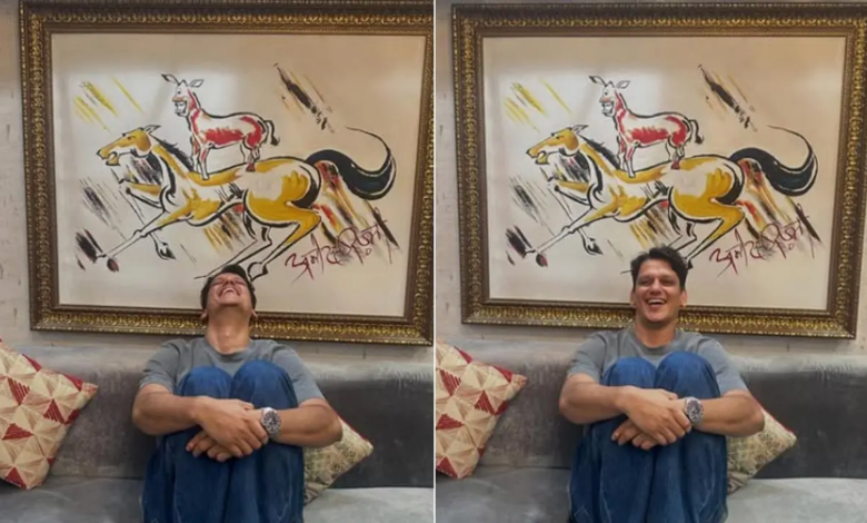 ‘Art Nirceur’ Vijay Verma tiene una pintura icónica de Bollywood en su sala de estar