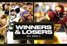 2025 NFL 2 semanas de ganadores y pérdidas