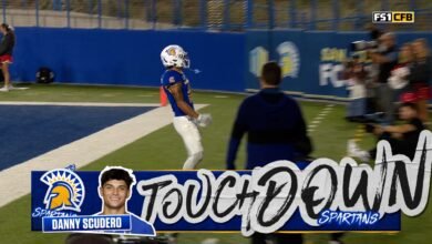 Walker Eget encontró a Daniel Scudero para TD 70 yardas, expandiendo el liderazgo del estado de San José en Nuevo México