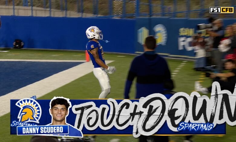 Walker Eget encontró a Daniel Scudero para TD 70 yardas, expandiendo el liderazgo del estado de San José en Nuevo México