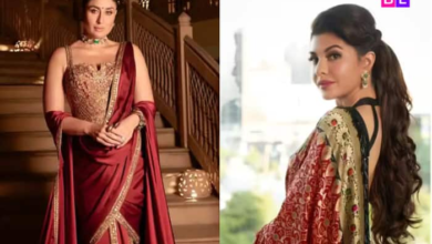 Desde Kareena Kapoor hasta Kajal, estas actrices de Bollywood pueden ayudarte a clavar las blusas opuestas perfectas con sari rojo