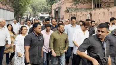 Salman asistió al funeral de Pankaj Dhir
