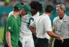 Jets RB Braelon Allen en IR, se quedará fuera de 8 a 12 semanas