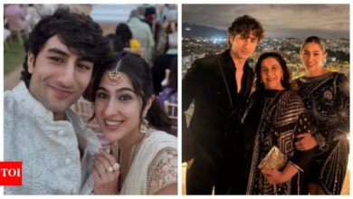 ‘Un buen vino como la vejez’: los fanáticos responden a las fotos de Amrita Singh mientras posan con Sara e Ibrahim Ali Khan durante el matrimonio de España.
