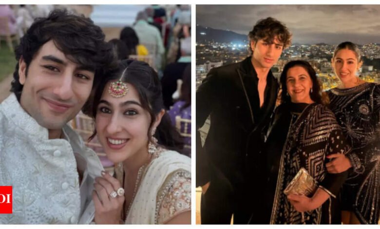 ‘Un buen vino como la vejez’: los fanáticos responden a las fotos de Amrita Singh mientras posan con Sara e Ibrahim Ali Khan durante el matrimonio de España.