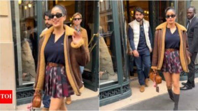 Janahvi Kapoor y su rumor Beau Shikhar Pahariya salieron de la tienda de bolsos de lujo de París.
