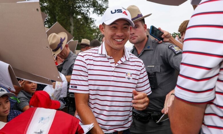 Collin Morikawa no cree que haya enardecido al público de la Ryder Cup