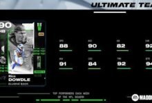 Dowdle y Simmons encabezan el equipo de la semana 5 en Madden NFL 26