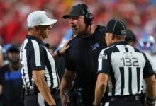 Dan Campbell: Los funcionarios dicen que la llamada ilegal para el arresto de Jared Goff TD provino de Nueva York