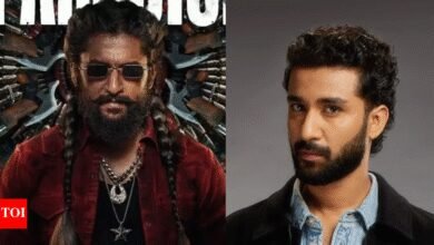 Raghav Juwal durante su debut en Major Makeover de la película de Nani-Srikant Odela ‘The Paradise’.