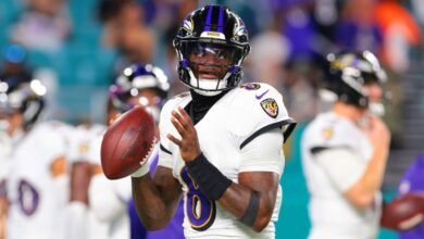 La confianza de los Ravens se dispara mientras Lamar Jackson recibe un retorno. La confianza de los Ravens se dispara mientras Lamar Jackson recibe un retorno.