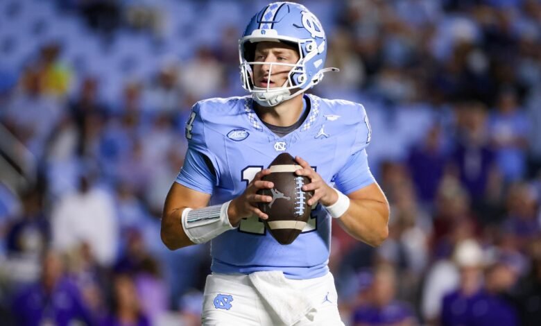 Max Johnson nombró a UNC QB1 y Clemson por Bill Belichick después de la lesión de Gio López.