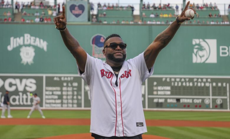 David Ortiz Troll Yankees en la foto después de que ganó los Medias Rojas