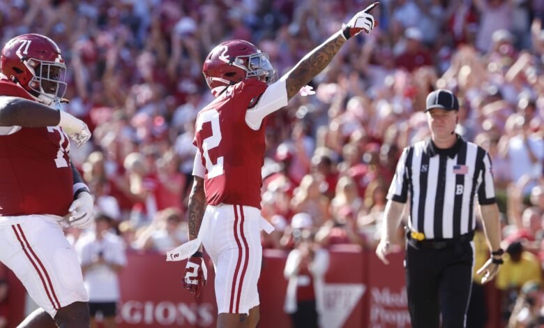Kalen DeBoer, Alabama estafa la cuarta victoria consecutiva cuando Ryan Williams emociona a los fanáticos contra Vandy