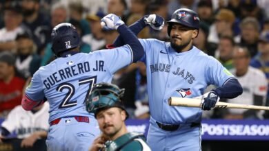 Vladimir Guerrero Jr. y la ofensiva de los Azulejos promocionada por los fanáticos de la MLB en la victoria de la ALCS G3 contra los Marineros