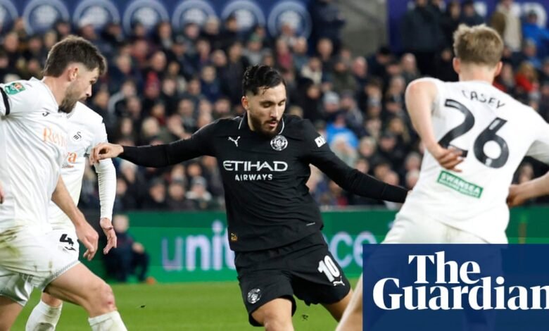 Marmoush y Cherki atacan al Manchester City para acabar con la resistencia de Swansea | Copa Carabao
