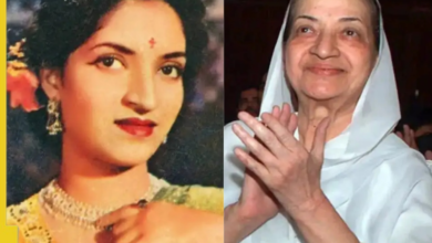 La actriz hindi Vetran, esposa del cineasta contra Shantam, se mudó a Marathi, Sandya Shantaram, 1 87.