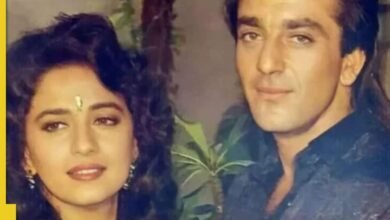 Madhuri Dixit Sanjay Dutt Evite hacer clic con el post-grast: ‘Está asustado …’