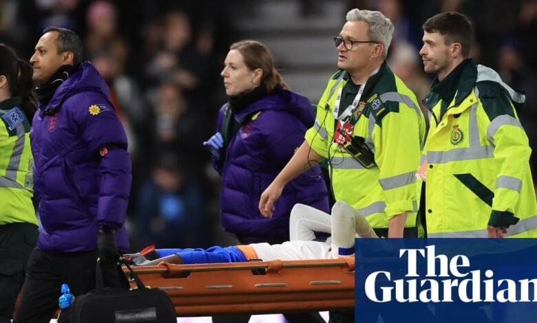 La inglesa Michelle Agyemang se enfrenta a una lesión de larga duración tras romperse el ligamento anterior cruzado | Selección femenina de fútbol de Inglaterra La inglesa Michelle Agyemang se enfrenta a una lesión de larga duración tras romperse el ligamento anterior cruzado | Selección femenina de fútbol de Inglaterra