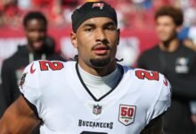 Se espera que Emeka Egbuka quede fuera de juego por una lesión en el tendón de la corva en el partido Bucs vs. Lions