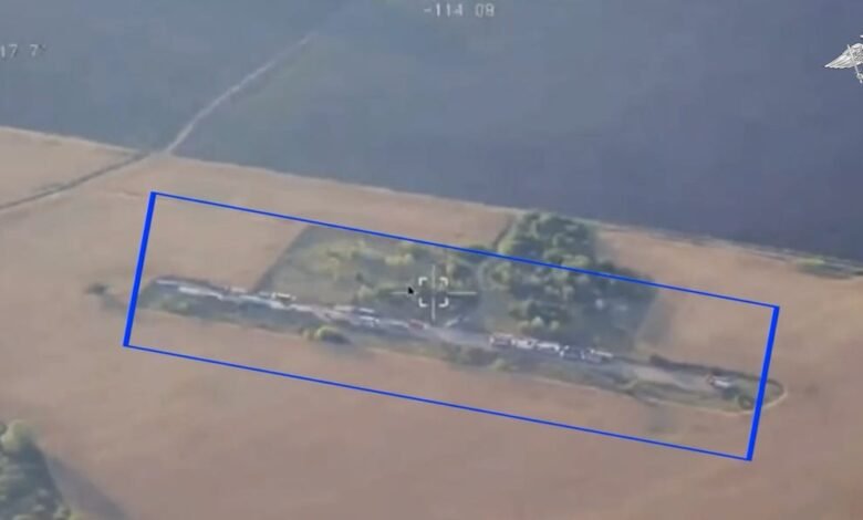 Rusia dijo que estaba expuesto al dron ucraniano.