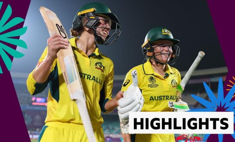 Copa Mundial de Cricket Femenina: Australia vs Bangladesh – destacados Copa Mundial de Cricket Femenina: Australia vs Bangladesh – destacados