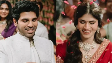 Imagen interior: Allu Sirish y Naynika participan en una ceremonia de ensueño, Allu Arjun y su familia celebran Imagen interior: Allu Sirish y Naynika participan en una ceremonia de ensueño, Allu Arjun y su familia celebran