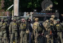 Trump para los 300 miembros de la Unidad de Seguridad Nacional de Illinois antes del estado democrático esperado.