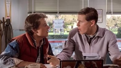 Michael J. Fox en “Friction” de Crispin Glover durante ‘Regreso al futuro’