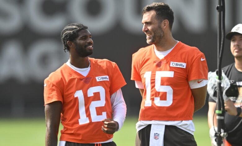 Shedeur Sanders reaccionó a Joe Flacco Trade en video, Browns QB ‘Happy’ para los veteranos Shedeur Sanders reaccionó a Joe Flacco Trade en video, Browns QB ‘Happy’ para los veteranos