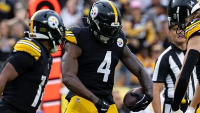 DK Metcalf de los Steelers dice que las patadas en el trasero de los Browns son divertidas en la Semana 6 de la NFL
