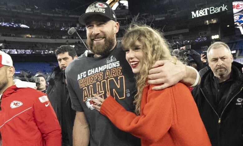 Travis Kelce dijo que Taylor Swift ‘puso el mundo en la inclinación’ con ‘La vida de una showgirl’