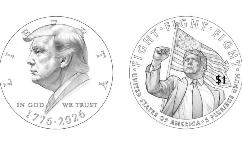 División del Tesoro Min 1 Considerando que Trump Coin Minting División del Tesoro Min 1 Considerando que Trump Coin Minting