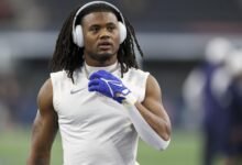 Jaydon Blue de los Cowboys obtuvo ampollas al usar Louis Vuitton Nike Ceats para practicar
