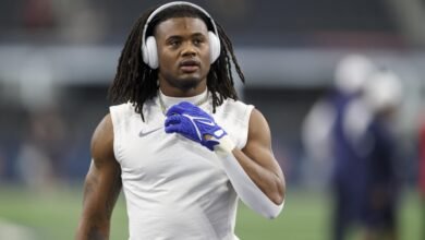 Jaydon Blue de los Cowboys obtuvo ampollas al usar Louis Vuitton Nike Ceats para practicar